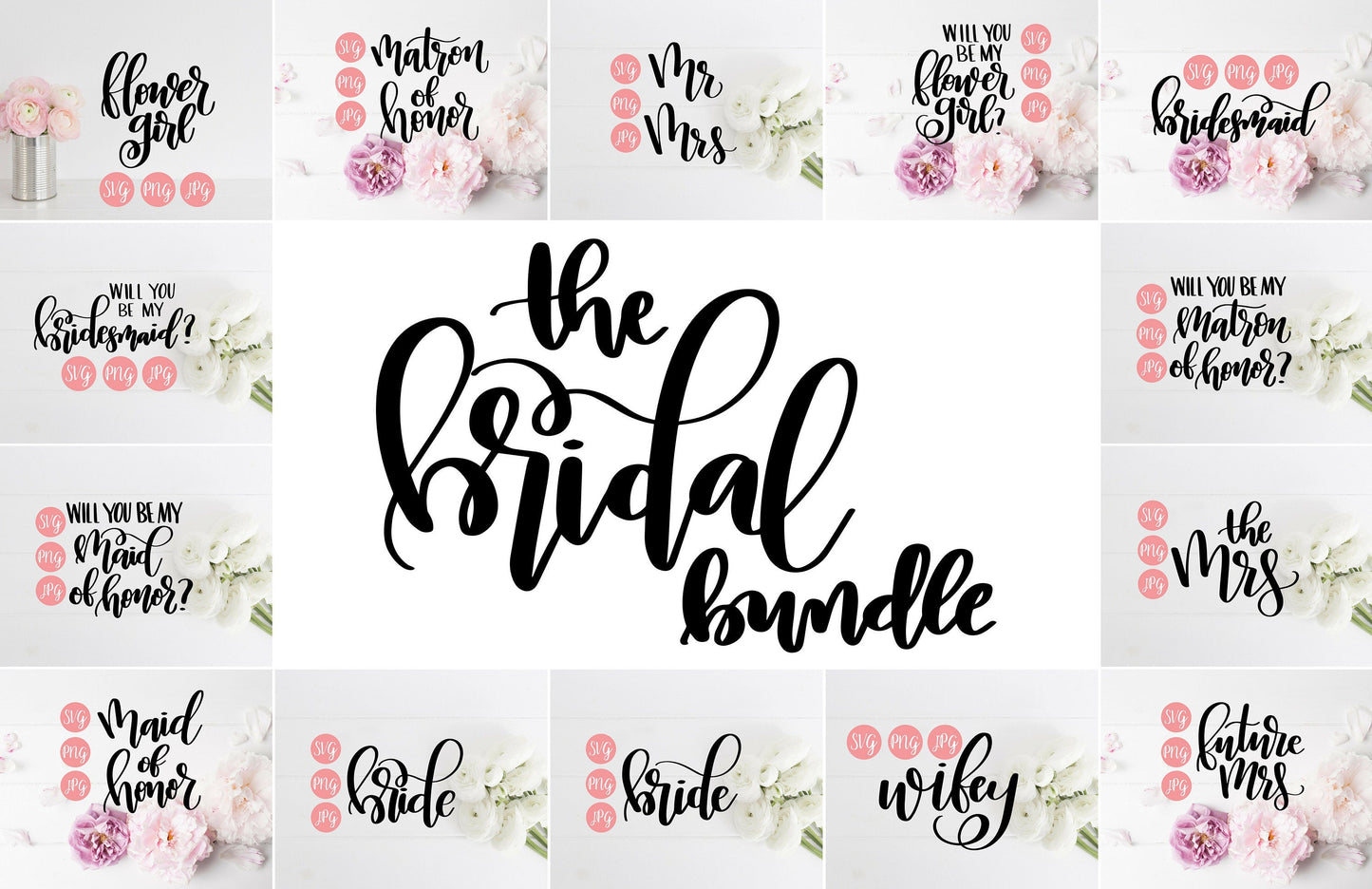The Bridal Bundle | SVG, PNG, JPEG