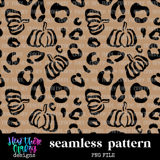 Leopard Pumpkin - Tan | Pattern/Digital Paper