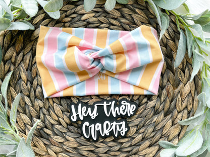 Summer Retro Stripes Headband