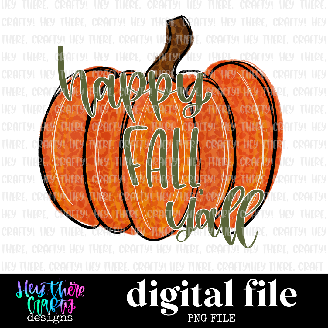 Happy Fall Y’all | PNG File