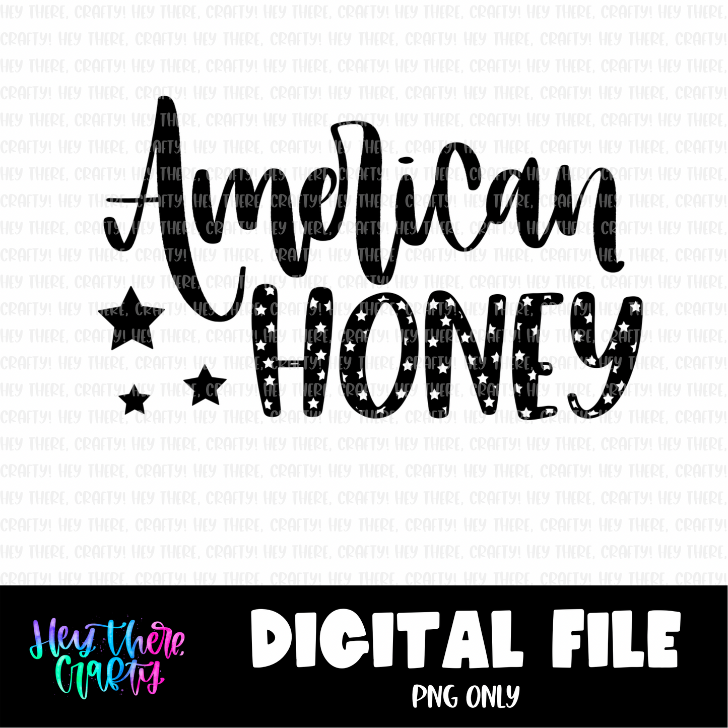 American Honey - Single Color | PNG File