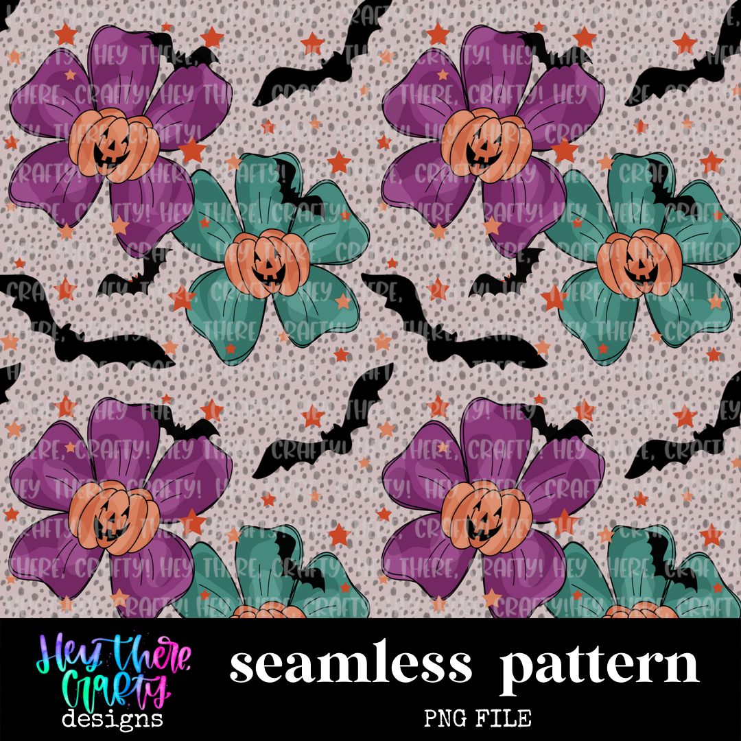 Floral Pumpkins | Pattern/Digital Paper