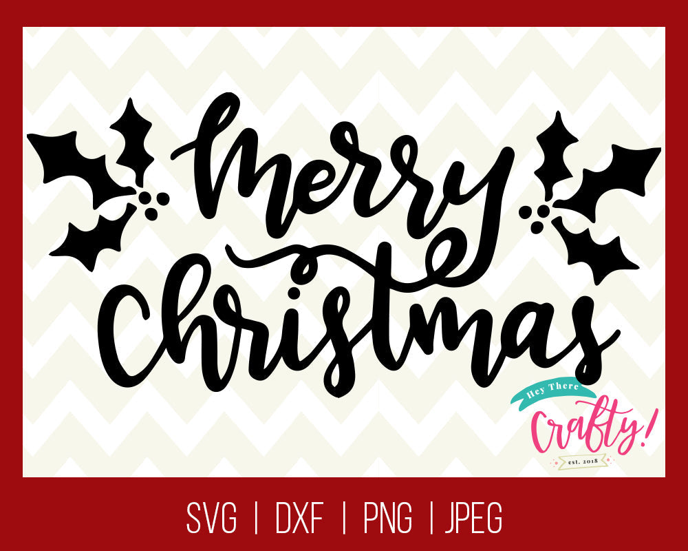 Merry Christmas | SVG, PNG, DXF, JPEG
